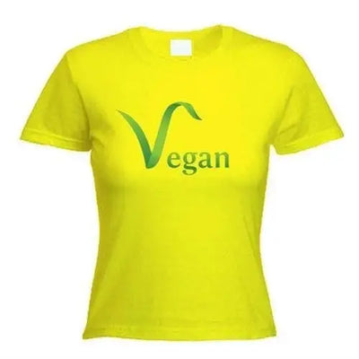 Vegan Logo Women's T-Shirt S / Yellow