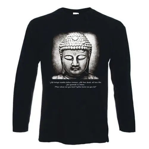 Vegetarian Buddha Quote Long Sleeve T-Shirt