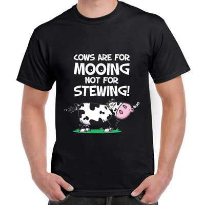 Vegetarian Cows Are For Mooing Men's T-Shirt M / Black