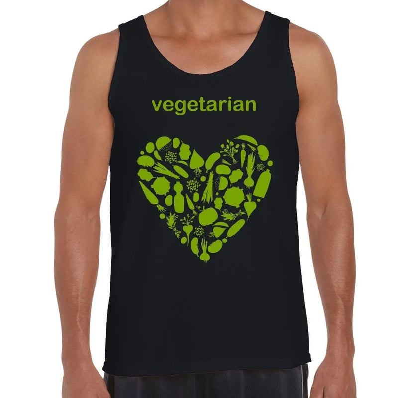 Vegetarian Heart Logo Men&