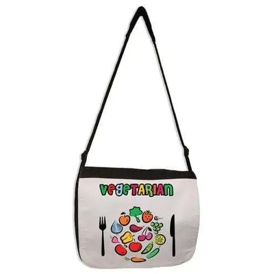 Vegetarian Plate Logo Laptop Messenger Bag