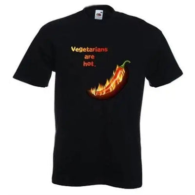 Vegetarians Are Hot Chilli Logo T-Shirt
