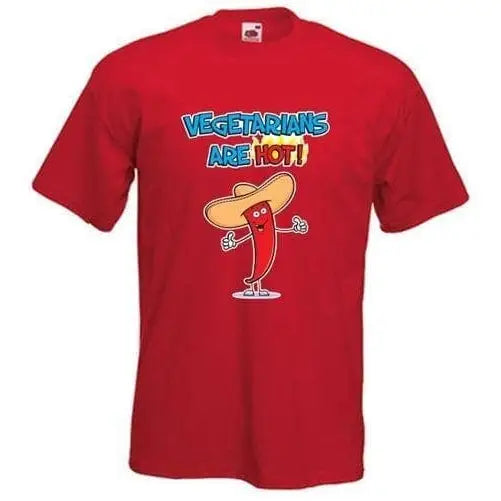 Vegetarians Are Hot T-Shirt M / Red