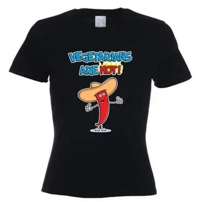 Vegetarians Are Hot Women's T-Shirt M / Black