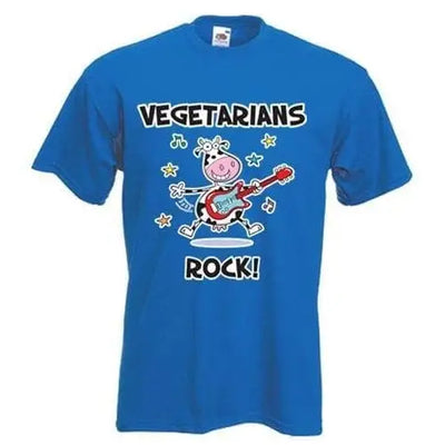 Vegetarians Rock Men's Vegetarian T-Shirt 3XL / Royal Blue