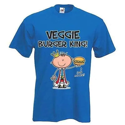 Vegi Burger King Men's T-Shirt XXL / Royal Blue