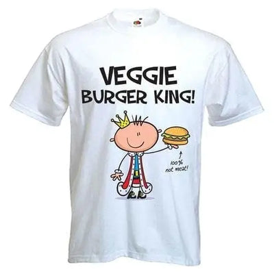Vegi Burger King Men's T-Shirt XXL / White
