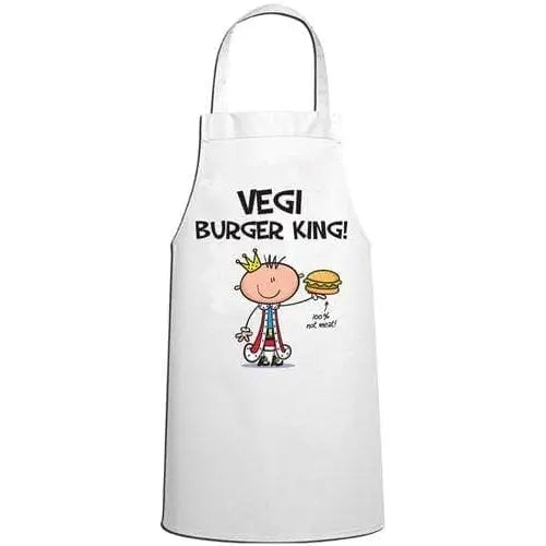 Vegi Burger King Vegetarian Chef Kitchen Apron