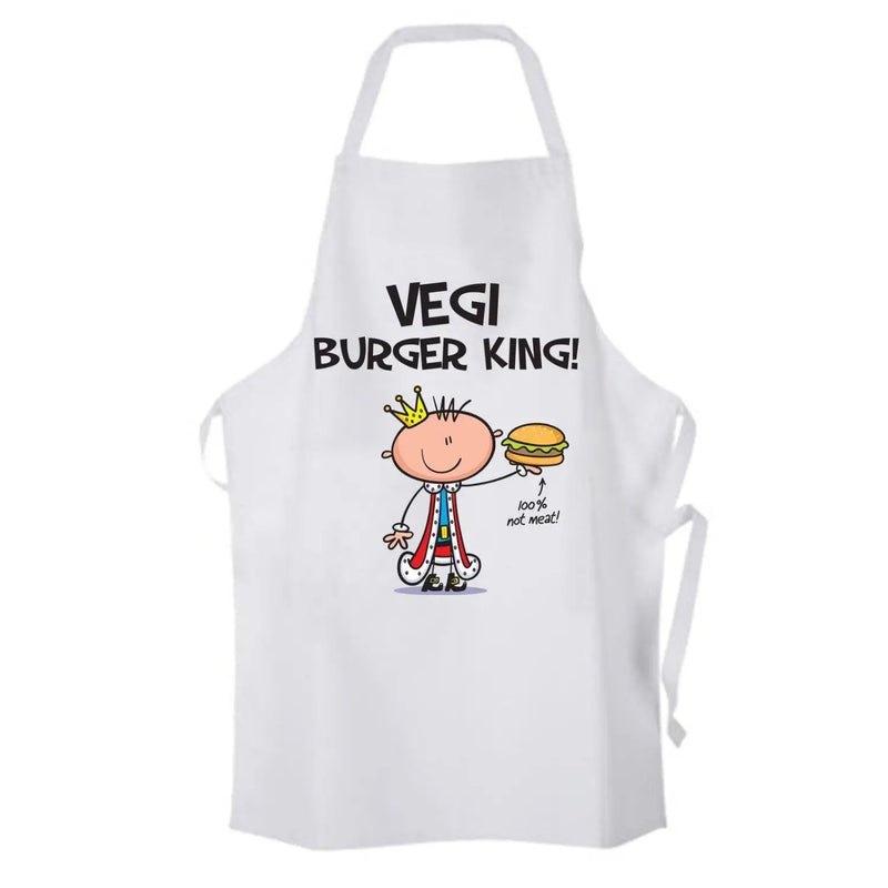 Vegi Burger King Vegetarian Chef Kitchen Apron