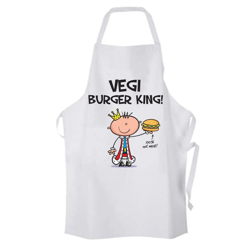 Vegi Burger King Vegetarian Chef Kitchen Apron