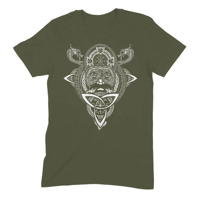 Viking Compass Warrior Tattoo Vegvisir Men’s T - Shirt