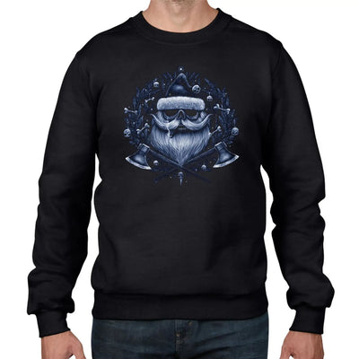Viking Gothic Santa Claus Christmas Mens Sweatshirt Jumper