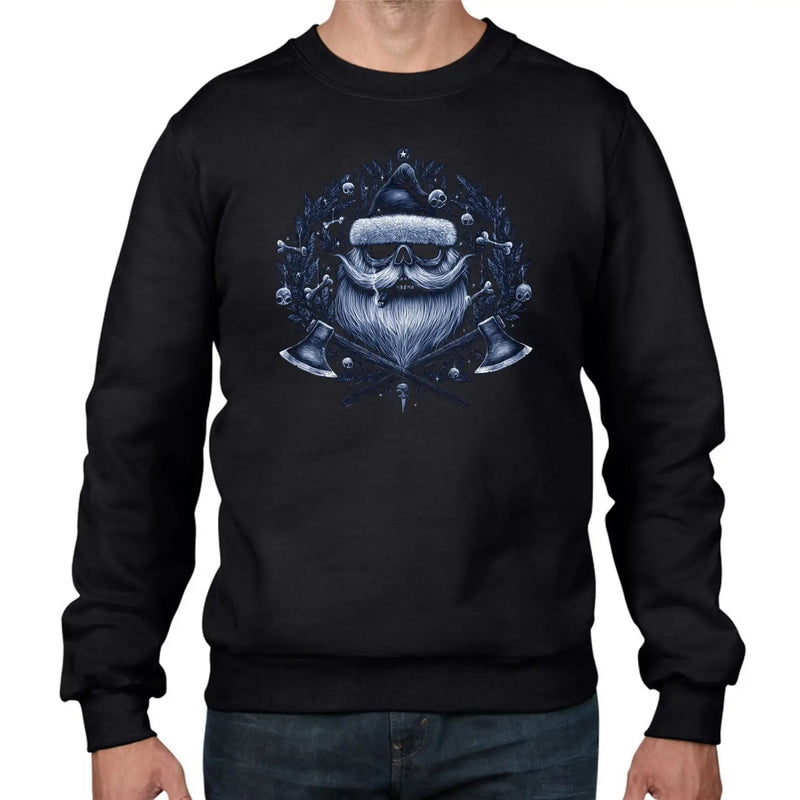 Viking Gothic Santa Claus Christmas Mens Sweatshirt Jumper