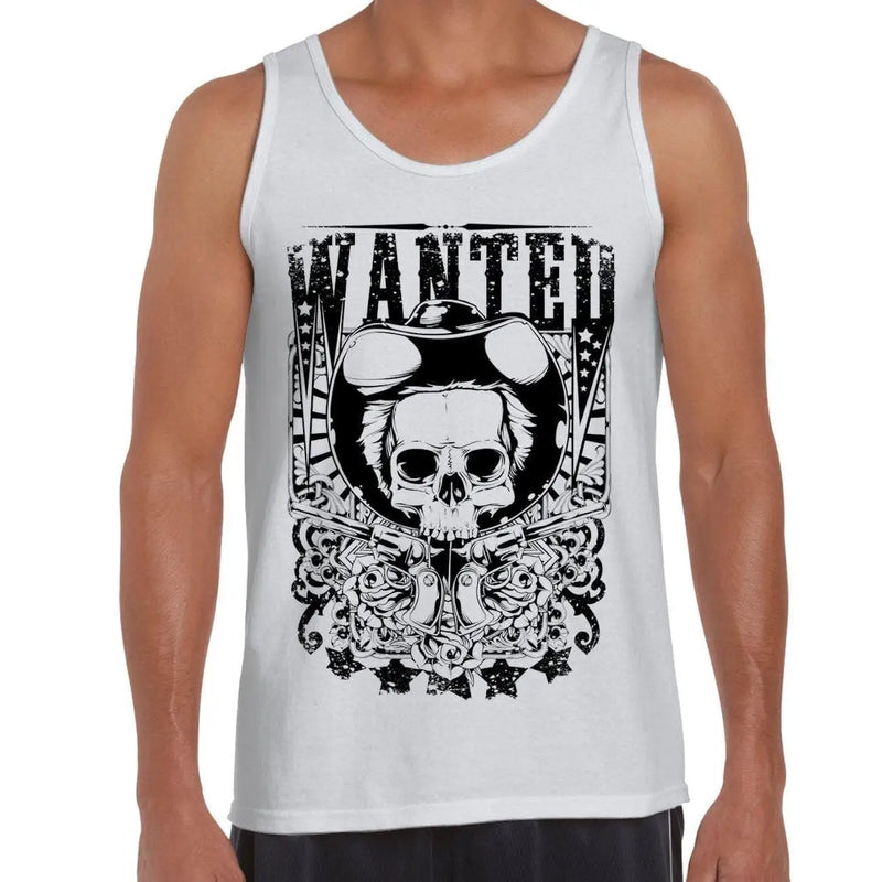 Wanted Poster Skull Large Print Men&