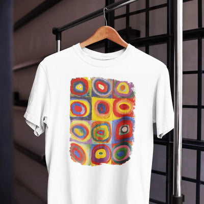 Wassilly Kandinsky Colour Study Square With Concentric Circles Large Print Men's T-Shirt