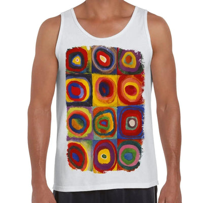 Wassilly Kandinsky Colour Study Square With Concentric Circles Large Print Men's Vest Tank Top M