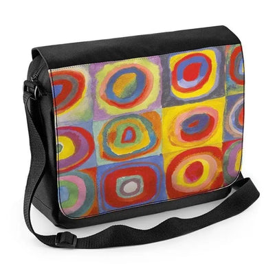 Wassily Kandinsky Colour Study Square with Cincentric Circles Laptop Messenger Bag