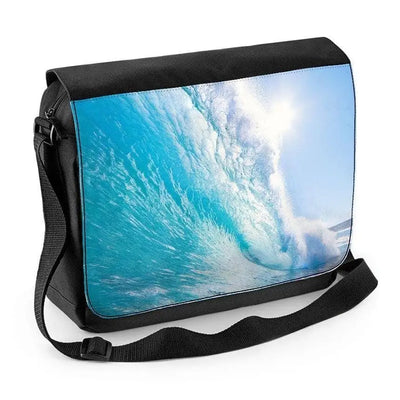Waves Breaking Seascape Laptop Messenger Bag