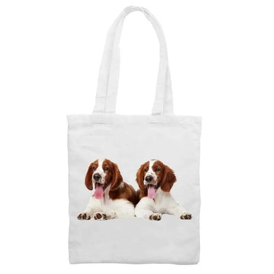 Welsh Springer Spaniel Puppies Tote \ Shoulder Bag