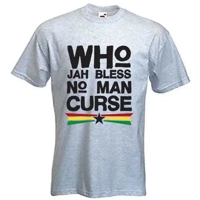 Who Jah Bless No Man Curse T-Shirt S / Light Grey