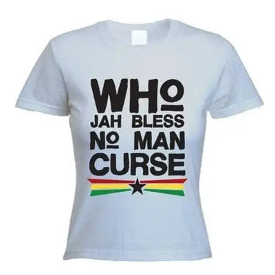 Who Jah Bless No Man Curse Women's T-Shirt XL / Light Grey