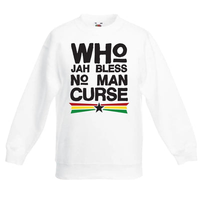 Who Jah Bless Reggae Children's Unisex Sweatshirt Jumper 3-4