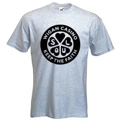 Wigan Casino Keep The Faith T-Shirt L / Light Grey