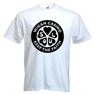 Wigan Casino Keep The Faith T-Shirt L / White