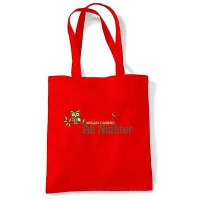 Wigan Casino Night Owl Shoulder Bag Red