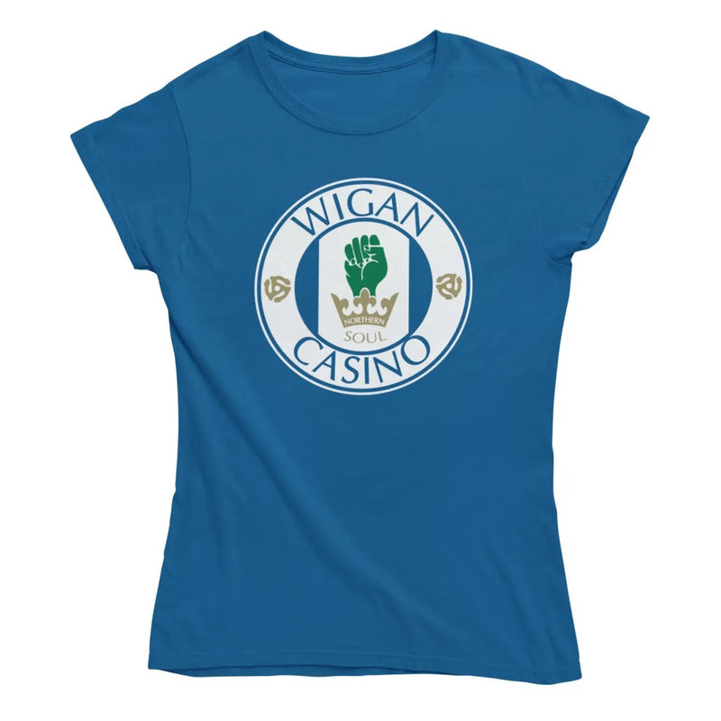 Wigan Casino Northern Soul Football Logo Women’s T-Shirt -