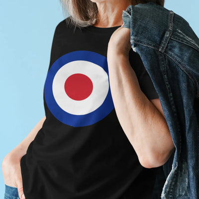 Womens Black Mod Target T-Shirt - Womens T-Shirt