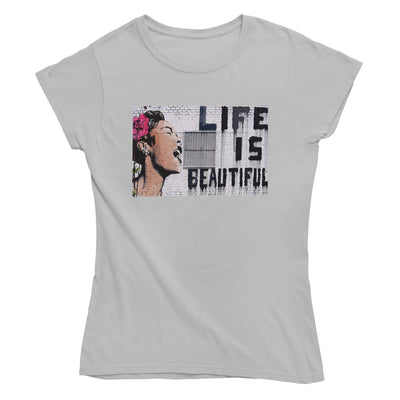 Banksy Life is Beautiful Women's T-Shirt