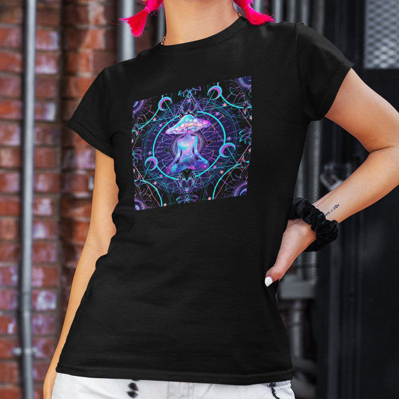 Magic Mushrooms Meditation Psychedelic Women&
