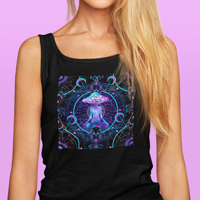 Magic Mushrooms Meditation Psychedelic Women's Vest Tank Top