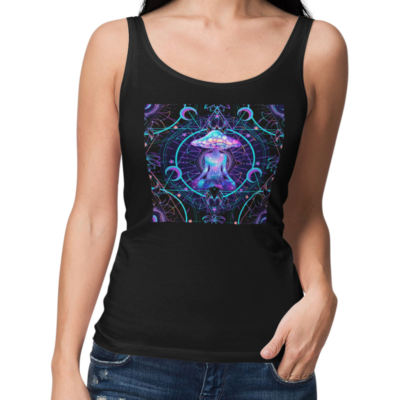 Magic Mushrooms Meditation Psychedelic Women&