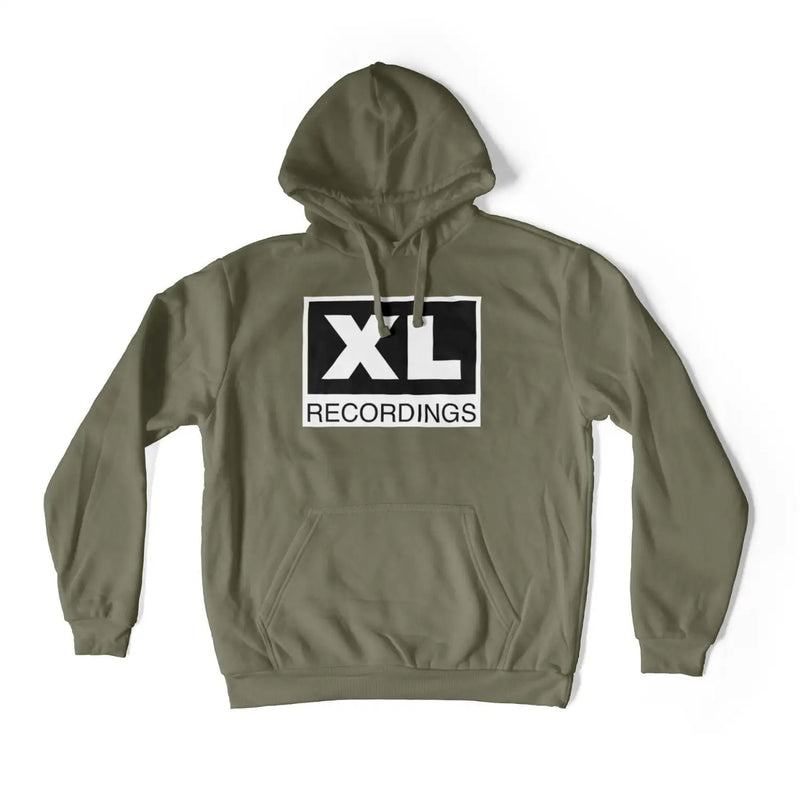 XL Recordings Hoodie - House Music Rave DJ Oldskool SL2 T-Shirt L / Khaki