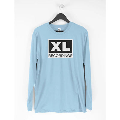 XL Recordings Long Sleeve T-Shirt - House Music Rave DJ Oldskool SL2 S / Light Blue