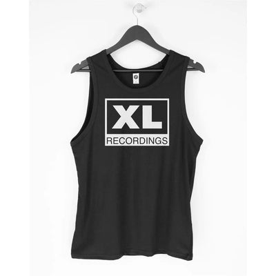 XL Recordings Vest Top - House Music Rave DJ Oldskool SL2 T-Shirt XL / Black