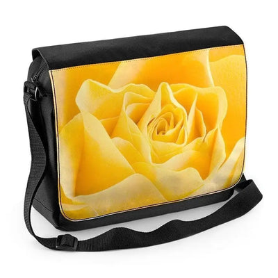 Yellow Rose Large Laptop Messenger Bag