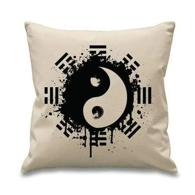 Yin and Yang Grunge Cushion Cream