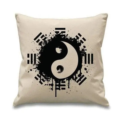 Yin and Yang Grunge Cushion Cream