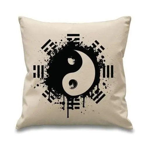 Yin and Yang Grunge Cushion Cream