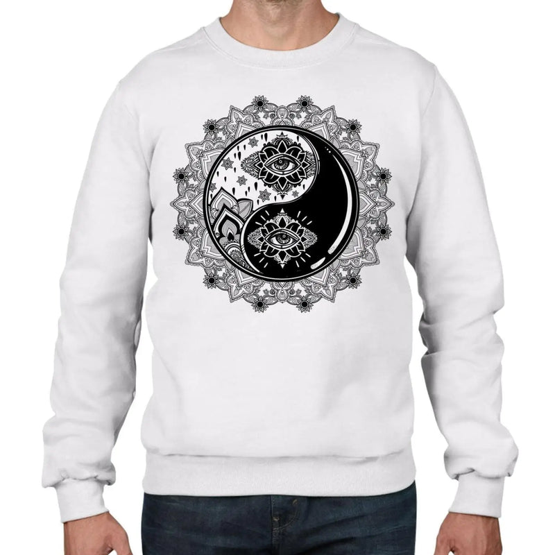 Yin and Yang Mandala Hipster Tattoo Men&