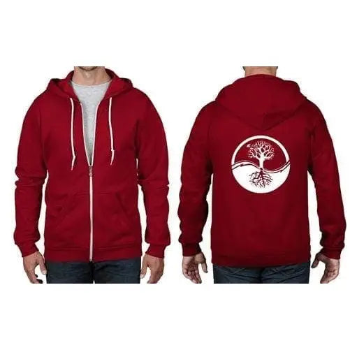 Yin and Yang Tree Of Life Full Zip Hoodie Magento