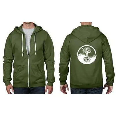 Yin and Yang Tree Of Life Full Zip Hoodie Magento