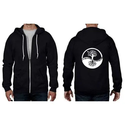 Yin and Yang Tree Of Life Full Zip Hoodie Magento