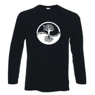 Yin & Yang Tree Of Life Long Sleeve T-Shirt M / Black