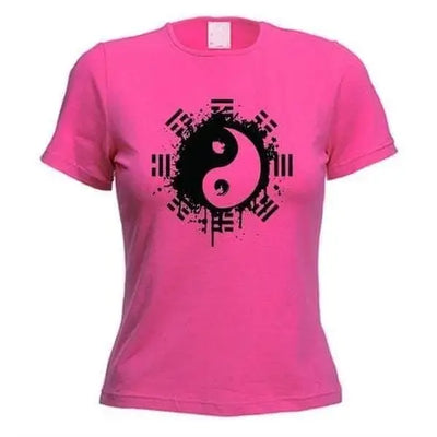 Yin & Yang Women's T-Shirt XL / Dark Pink