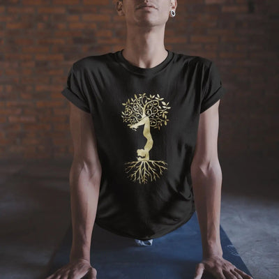 Yoga Tree of Life Dhanurasana Bow Pose Men's T-Shirt