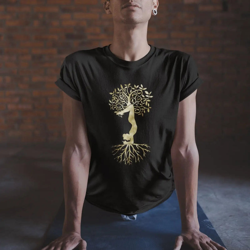Yoga Tree of Life Dhanurasana Bow Pose Men&